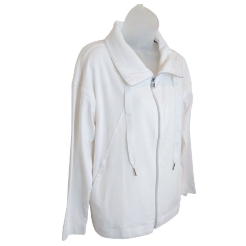 Tommy Bahama Beachy Bay Full Zip Jacket White XS - Picture 3 of 11